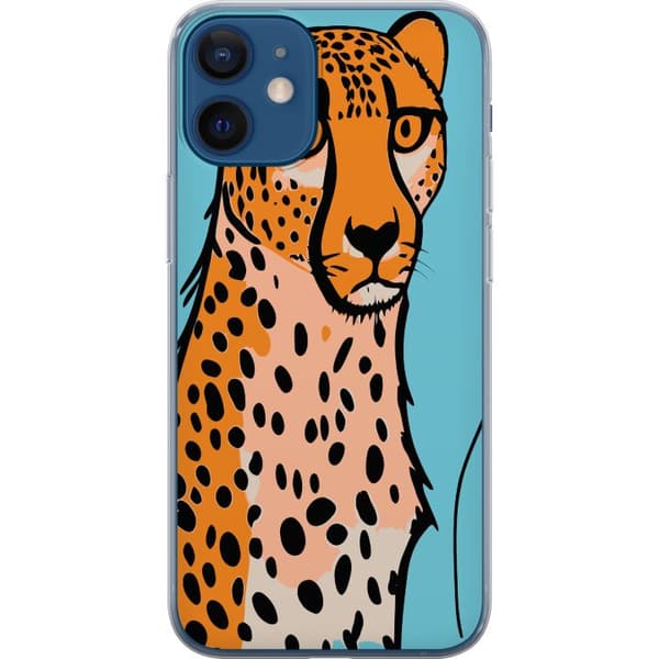 Kompatibelt Mobilskal till Apple iPhone 12 mini Surprised Leopard