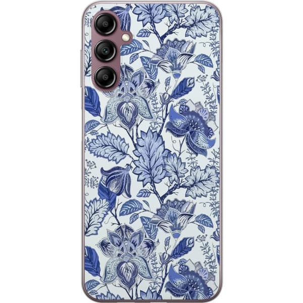 Kompatibelt Mobildeksel til Samsung Galaxy A14 5G Blomster Blå...