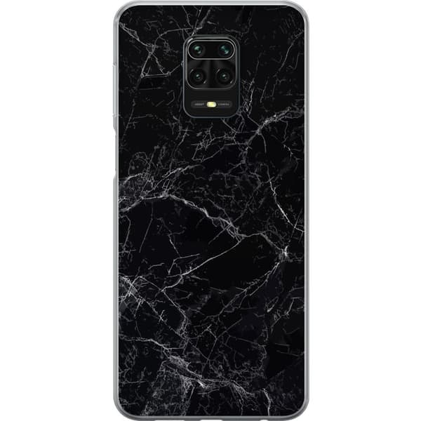 Kompatibel Mobilcover til Xiaomi Redmi Note 9S Marmor Sort