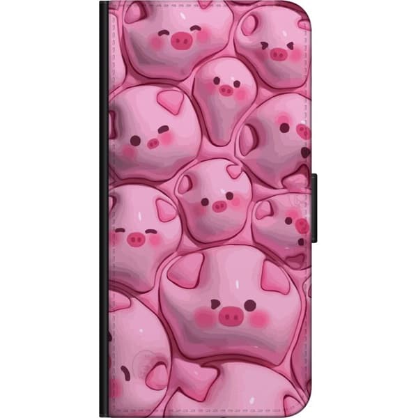 Kompatibelt Plånboksfodral till Samsung Galaxy A20s Bubbliga Grisar
