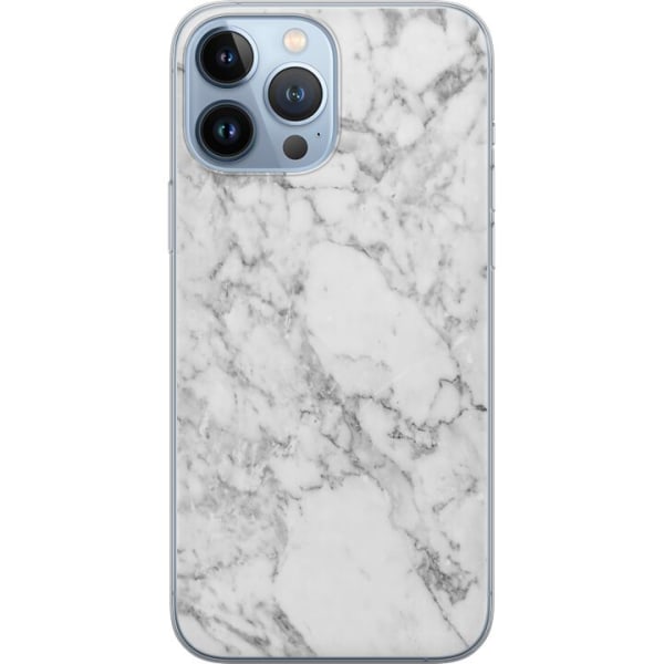 Apple iPhone 13 Pro Max Gjennomsiktig deksel Marmor Hvit