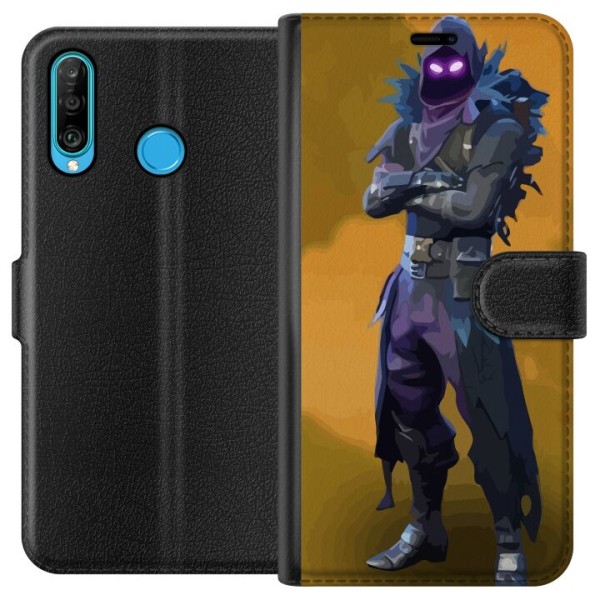 Huawei P30 lite Plånboksfodral Fortnite - Raven