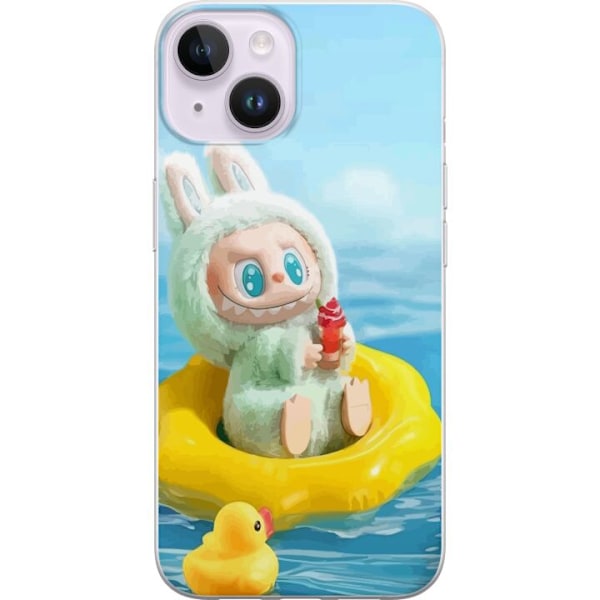Apple iPhone 14 Plus Genomskinligt Skal Labubu Macaron Series