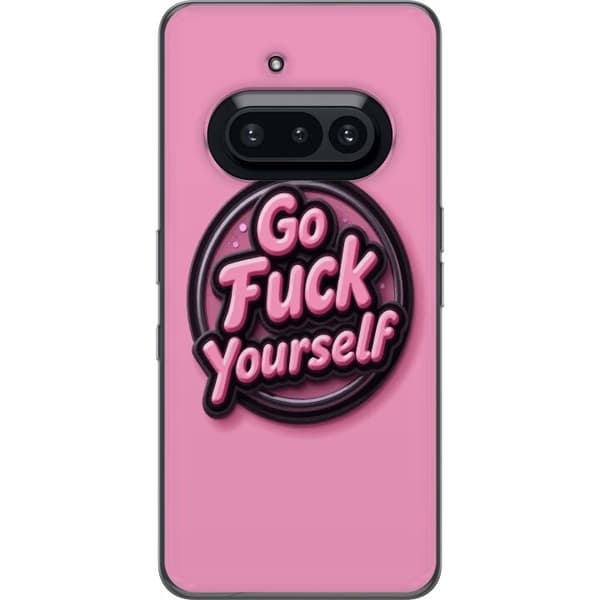 Kompatibelt Mobildeksel til Nothing Phone (3a) Rosa 3D textposter