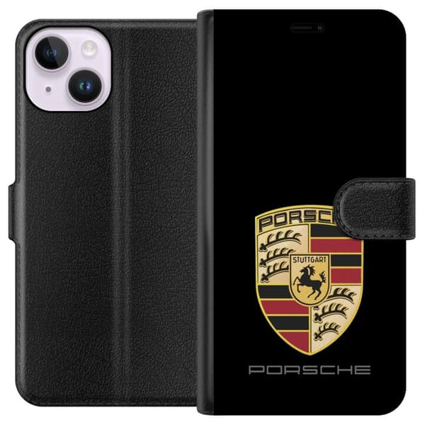 Kompatibel Tegnebogsetui til Apple iPhone 14 Porsche