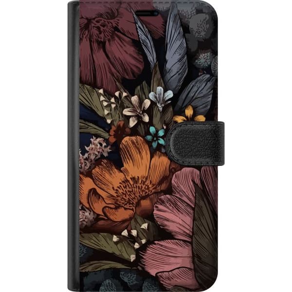 Kompatibel Tegnebogsetui til Apple iPhone 12 mini Vintage Blomster