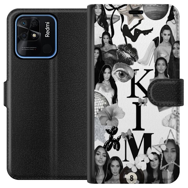 Xiaomi Redmi 10C Tegnebogsetui Kim Kardashian – Aesthetic Look 2025