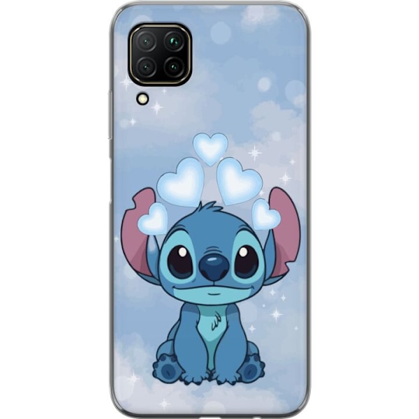Huawei P40 lite Läpinäkyvä kuori Stitch Hyppäävä Ilo - H