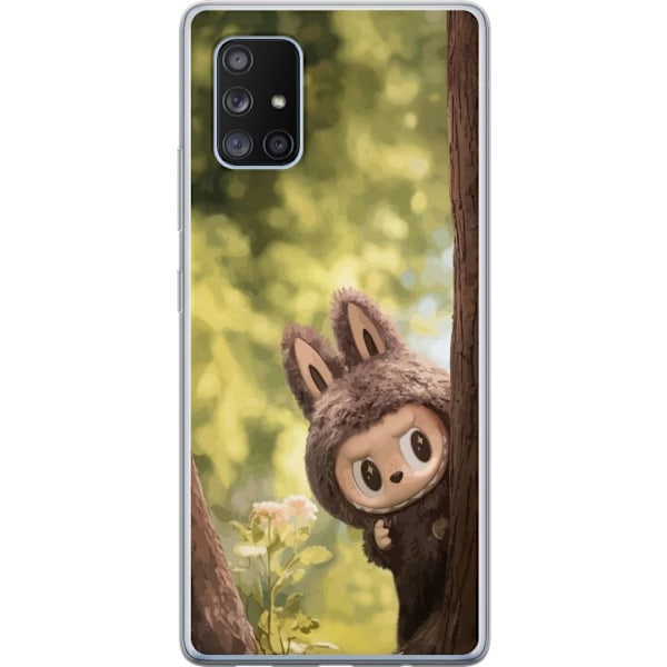 Samsung Galaxy A71 5G Genomskinligt Skal Labubu Graffiti Vibes