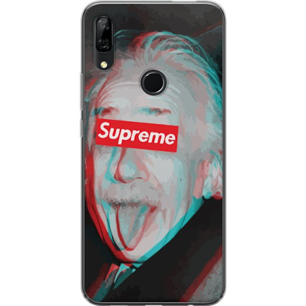 Huawei P Smart Z Genomskinligt Skal Supreme Albert Einstein 3D Motiv Streetwear Design Populär Vetenskap Ikoniskt Grafiskt Urban Art