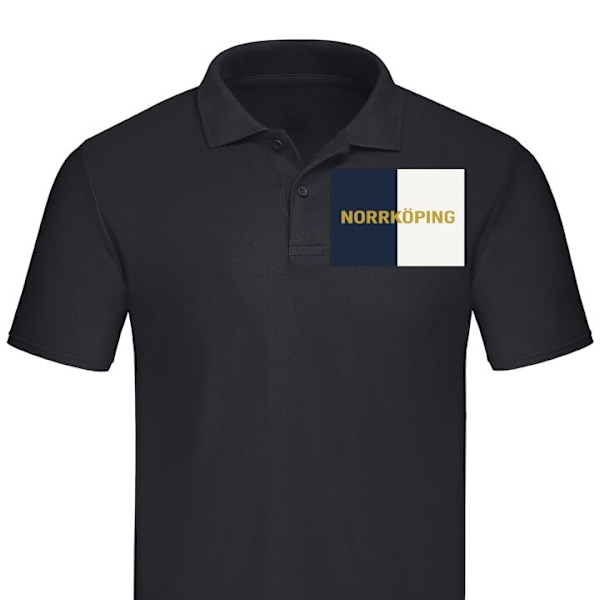 Poloshirt til Voksen | Elegant Poloshirt Norrköping – fodbo Sort Stor