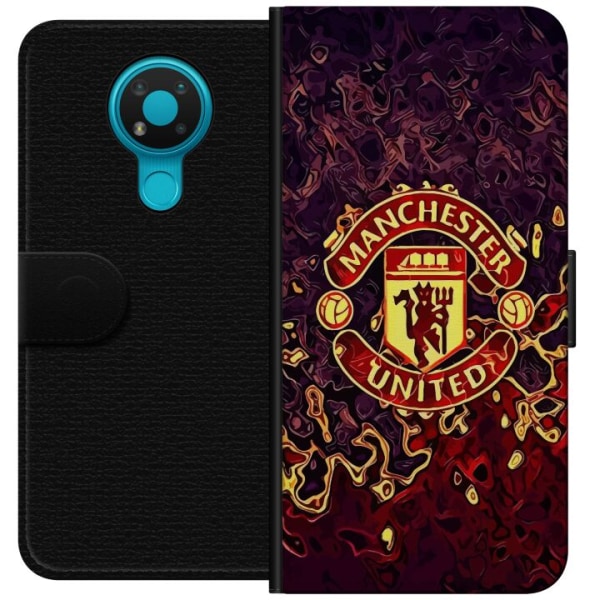 Nokia 3.4 Lompakkokotelo Manchester United