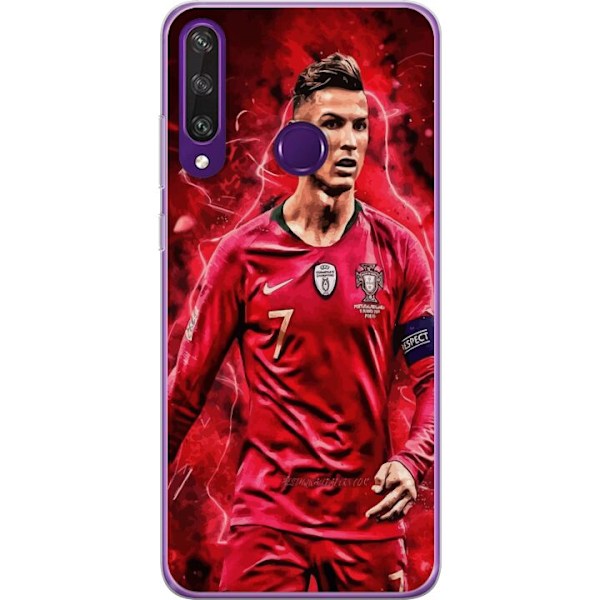 Huawei Y6p Läpinäkyvä kuori Ronaldon Taidot - CR7 Suunnitte
