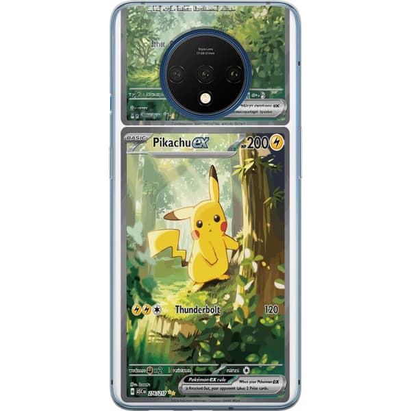 Kompatibelt Mobildeksel til OnePlus 7T Pikachu grønn