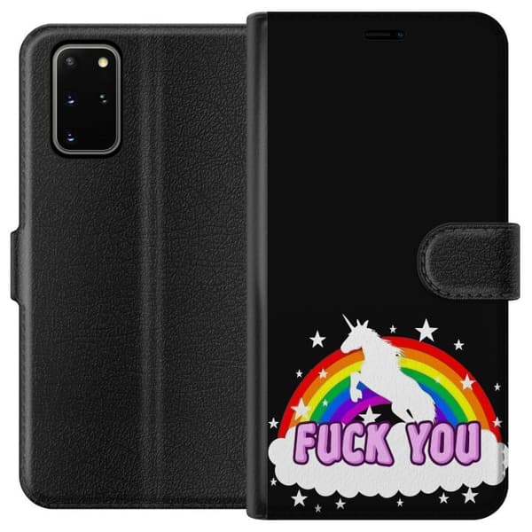 Kompatibel Tegnebogsetui til Samsung Galaxy S20+ Enhjørning Regnbue