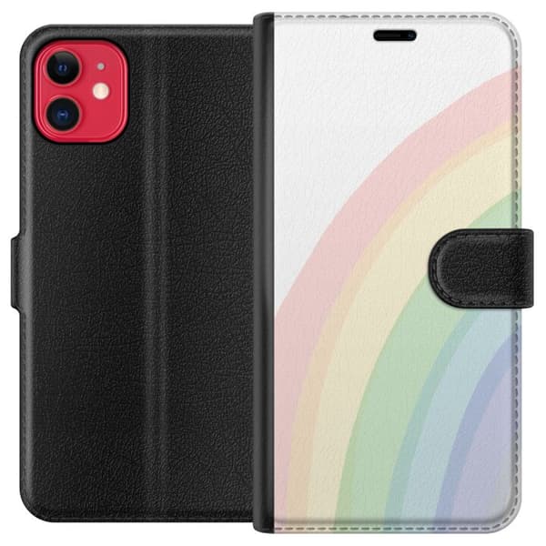 Kompatibel Tegnebogsetui til Apple iPhone 11 Regnbuen