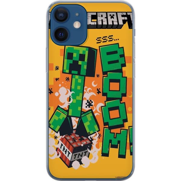 Kompatibel Mobilcover til Apple iPhone 12 Minecraft Boom