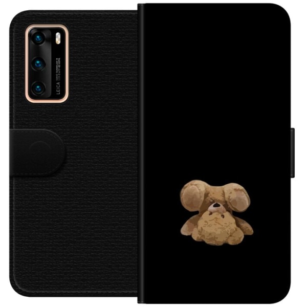Huawei P40 Plånboksfodral Upp och ner björn