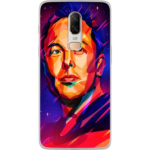 OnePlus 6 Läpinäkyvä kuori Elon Musk