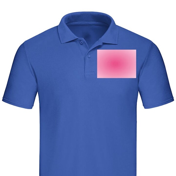 Poloshirt til Voksen | Elegant Poloshirt Rosa Sky Blå X-Large