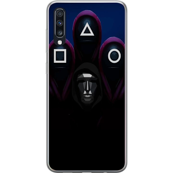 Samsung Galaxy A70 Gennemsigtig cover Squid Game Sæson 3 Nye Ikon Populær Serie TV Motiv Asiatisk Drama Trend Iconisk Grafisk Design