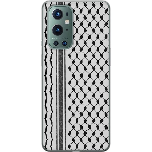 OnePlus 9 Pro Läpinäkyvä kuori Palestiinalainen kuvio - perinteiseen tyyliin inspiroima keffiyeh-kangas