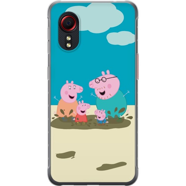 Samsung Galaxy Xcover 5 Läpinäkyvä kuori Greta Possu Perhe