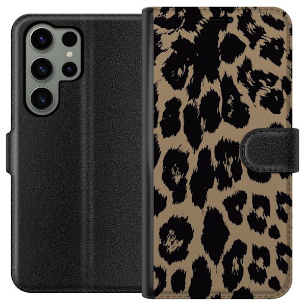 Samsung Galaxy S23 Ultra Tegnebogsetui Leopard