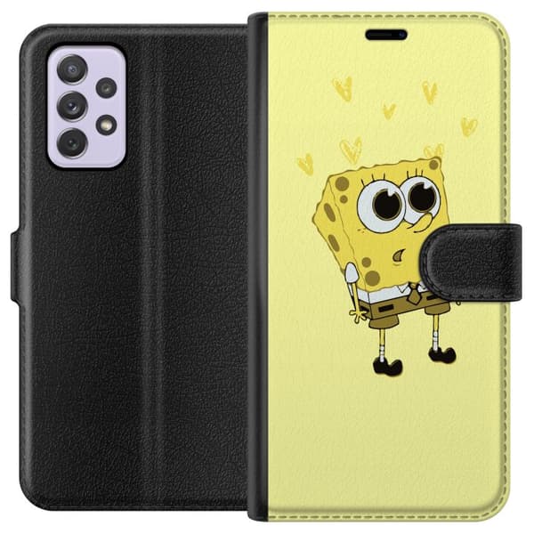 Kompatibelt Plånboksfodral till Samsung Galaxy A52s 5G SpongeBob SquarePants
