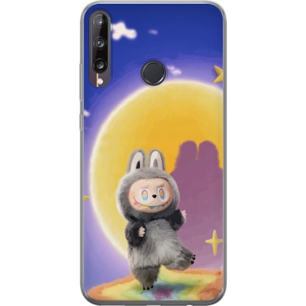 Huawei P40 lite E Läpinäkyvä kuori Labubu Neon Pop - Neonväri pop-taiteen hirviö