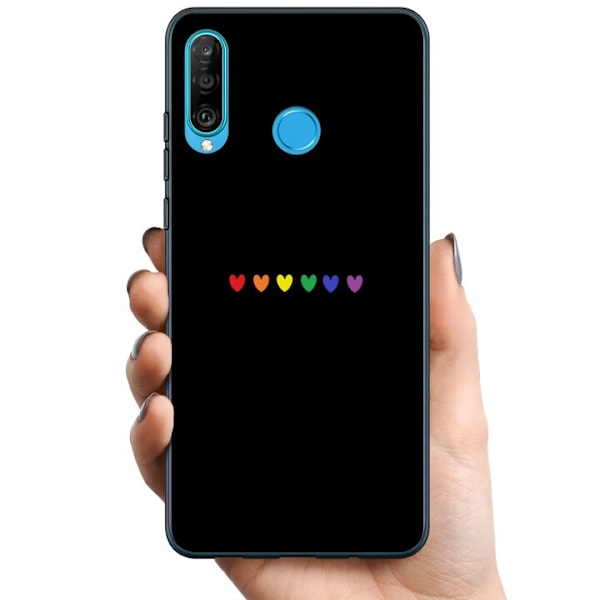 Huawei P30 lite TPU Mobilcover Stolt Hjerter