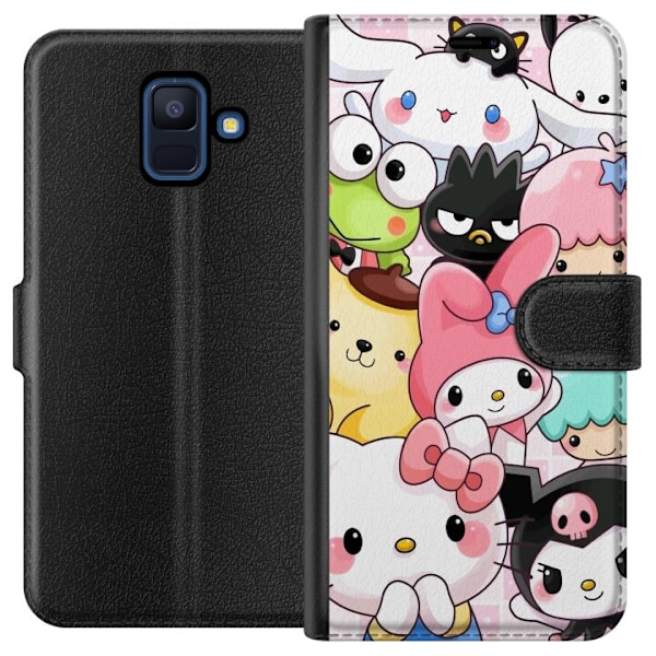 Samsung Galaxy A6 (2018) Lommeboketui Kawaii Sanrio Crew