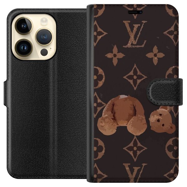 Apple iPhone 14 Pro Tegnebogsetui Teddy Trist LV Glad
