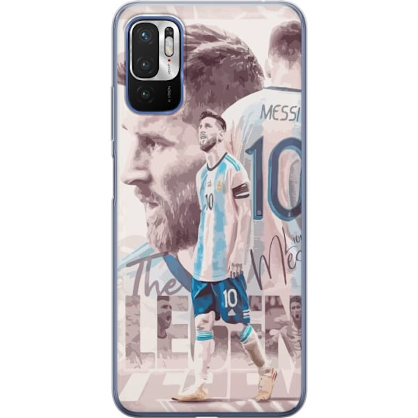 Xiaomi Redmi Note 10 5G Genomskinligt Skal Messi