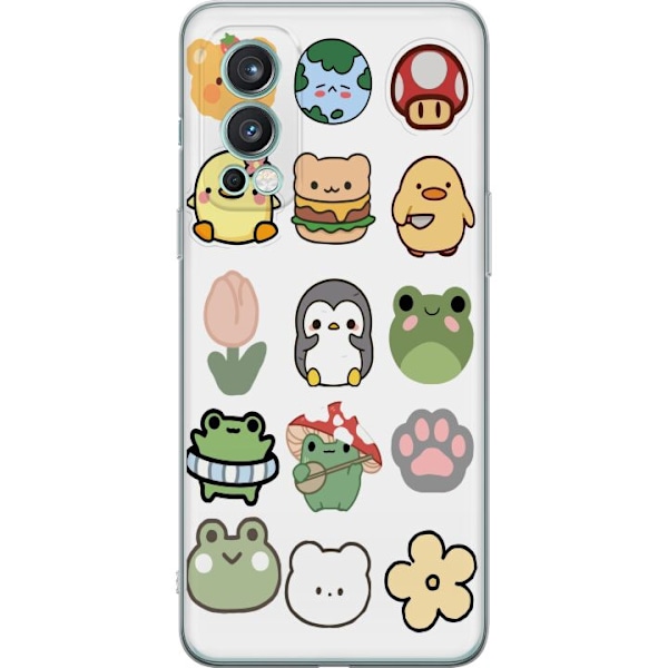 OnePlus Nord 2 5G Läpinäkyvä kuori Kawaii Friends
