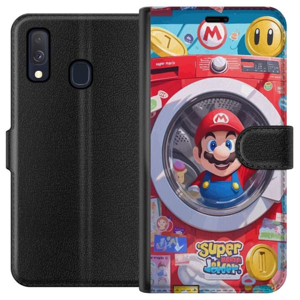 Kompatibel Tegnebogsetui til Samsung Galaxy A40 Mario