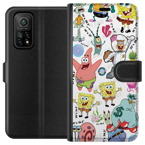 Xiaomi Mi 10T 5G Lompakkokotelo SpongeBob SquarePants