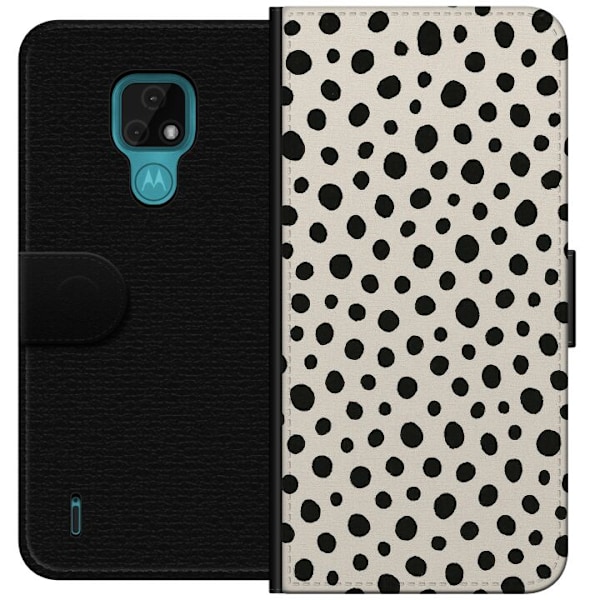 Motorola Moto E7 Tegnebogsetui Dot Dance