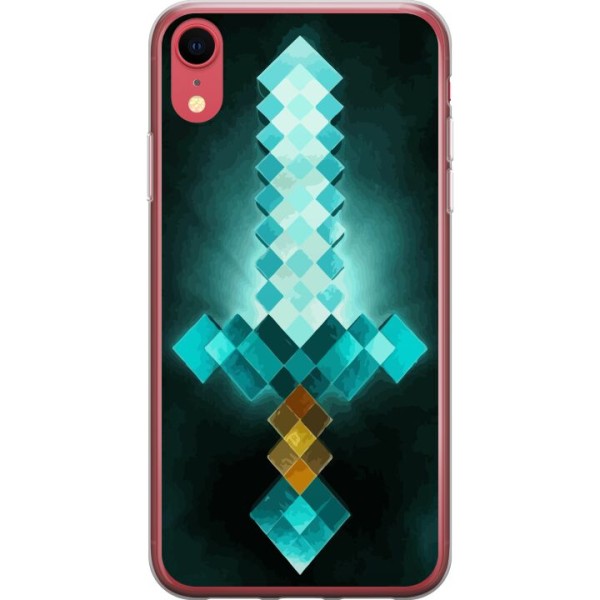 Apple iPhone XR Gennemsigtig cover Minecraft sværd