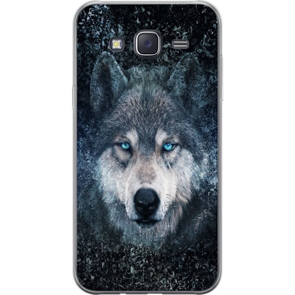 Samsung Galaxy J5 Läpinäkyvä kuori Susi