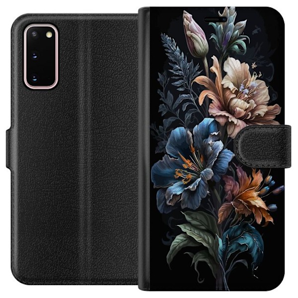 Samsung Galaxy S20 Tegnebogsetui Blomster