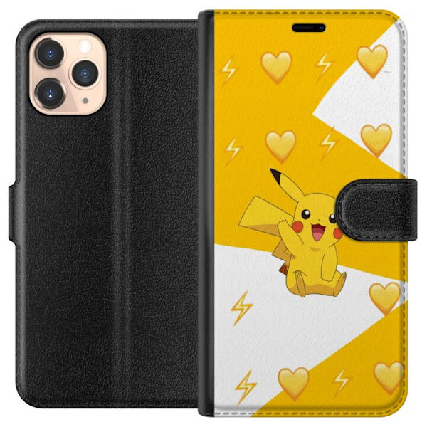 Apple iPhone 11 Pro Plånboksfodral Pikachu Pokémon Gaming Figur Spelmotiv Populär Ikon Tecknad Serie Pokémon GO Barnklassiker