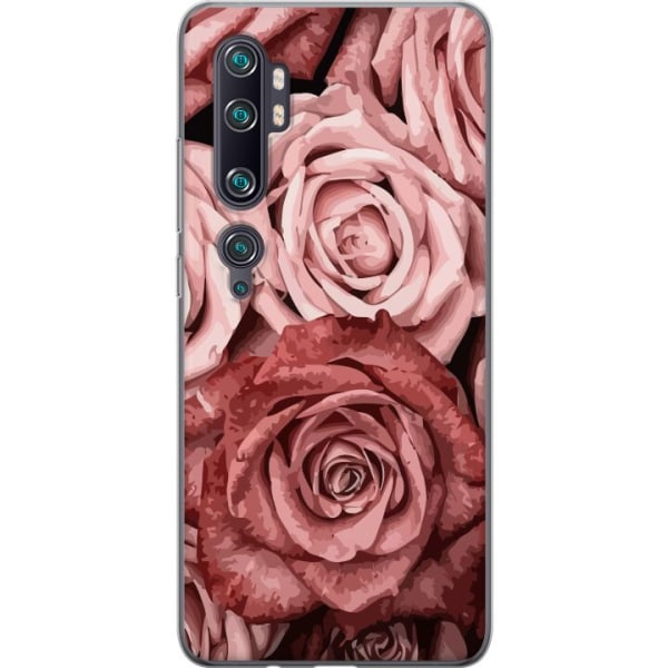 Xiaomi Mi Note 10 Pro Läpinäkyvä kuori Ruusut
