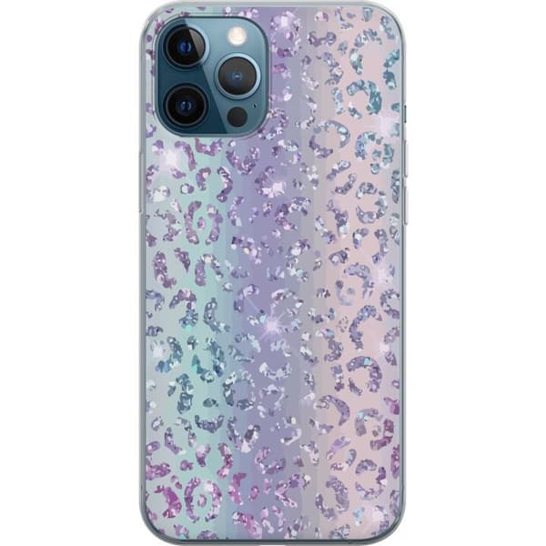 Kompatibelt Mobilskal till Apple iPhone 12 Pro Glitter Leopard