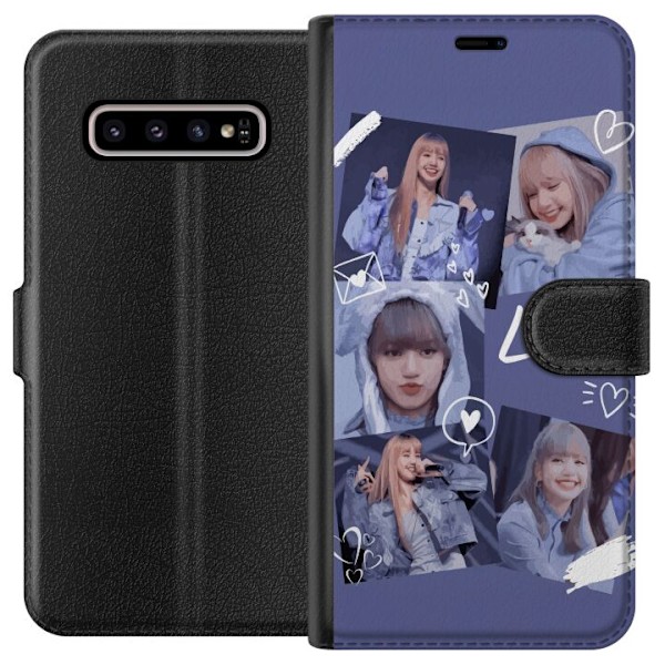 Samsung Galaxy S10+ Tegnebogsetui Lisa Blackpink – Aesthetic