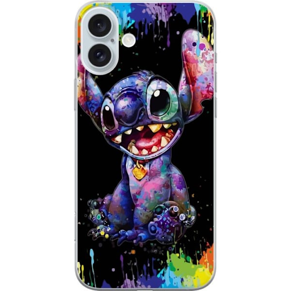 Apple iPhone 16 Plus Gennemsigtig cover Lilo og Stitch