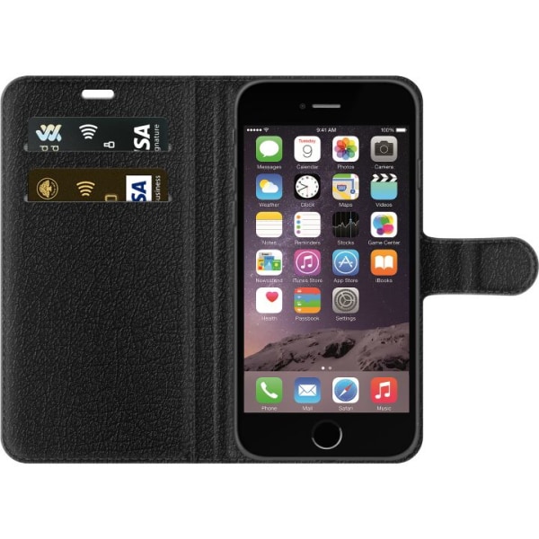 Apple iPhone 6 Plånboksfodral Färgglada tassar