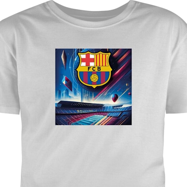 T-shirt för Vuxen | Klassisk Vuxen-T-shirt FC Barcelona grå XXL