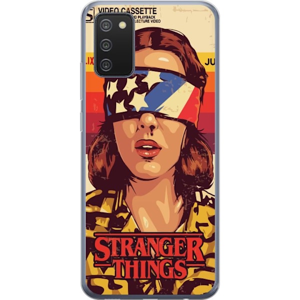 Samsung Galaxy A02s Genomskinligt Skal Stranger Things VHS