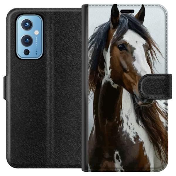 OnePlus 9 Lompakkokotelo Hevonen Eläimet Aihe Graafinen Suunnittelu Luonto Vahva Aihe Suosittu Taide Eläinten Teema Ratsastus
